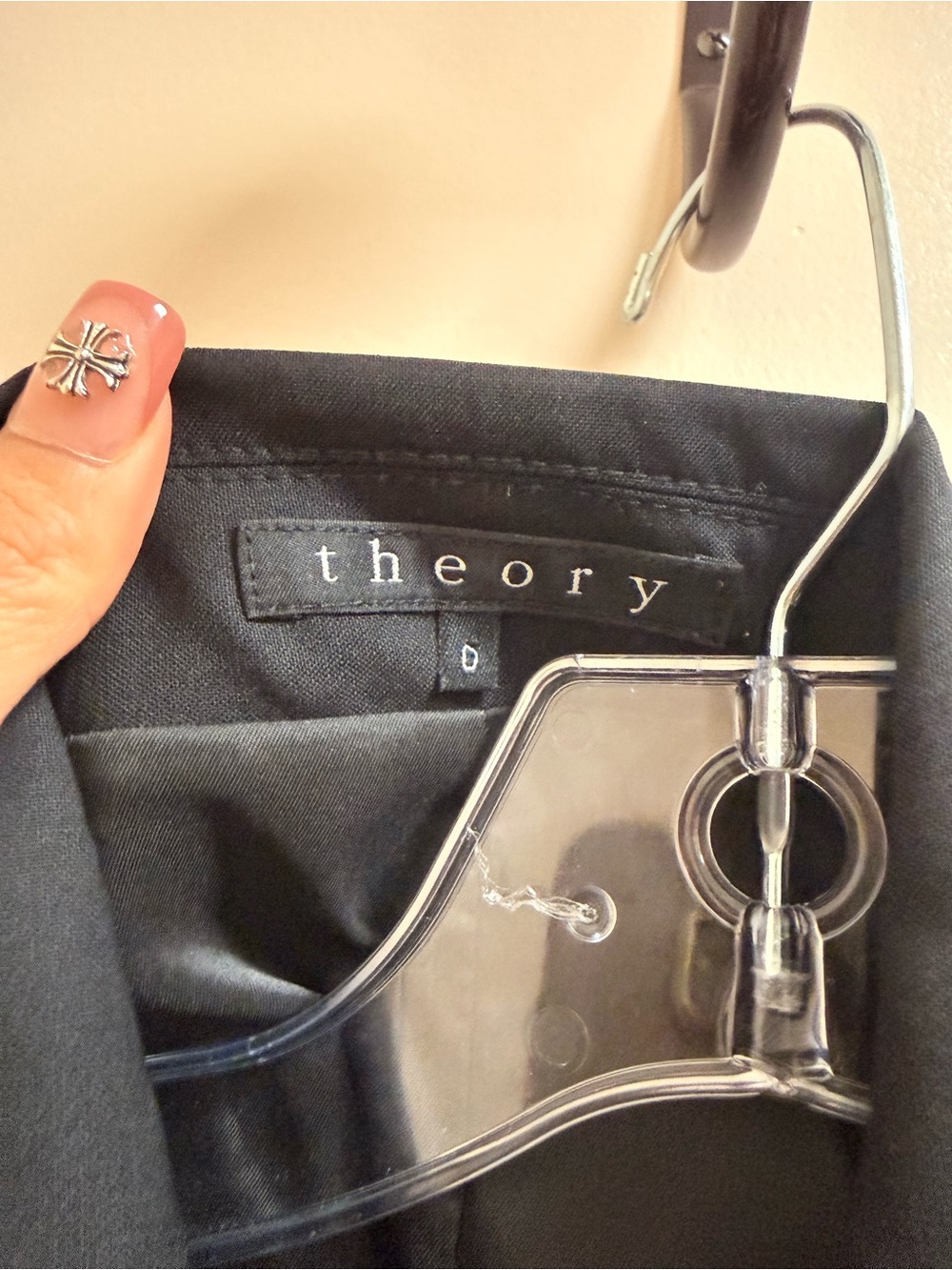 Theory Black Women's Single-Button Blazer - Picture 2 of 5